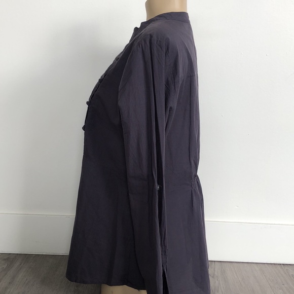 Torrid Military style poplin blouse - Picture 3 of 10